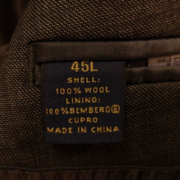 Brooks Brothers suit mens 346 regent fit 45L wool 38x31 gray 2 peice pants blzer - Picture 15 of 16